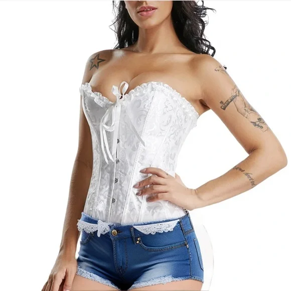 Beautiful White Corset - Picture 3 of 5